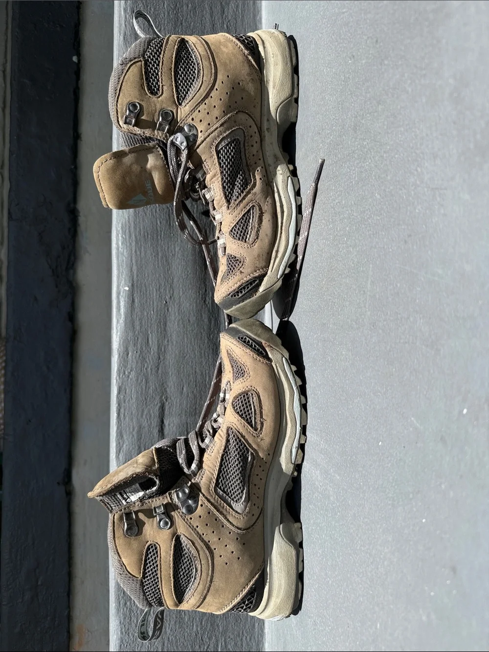 Women’s Vasque Tan and Gray Trail Boots